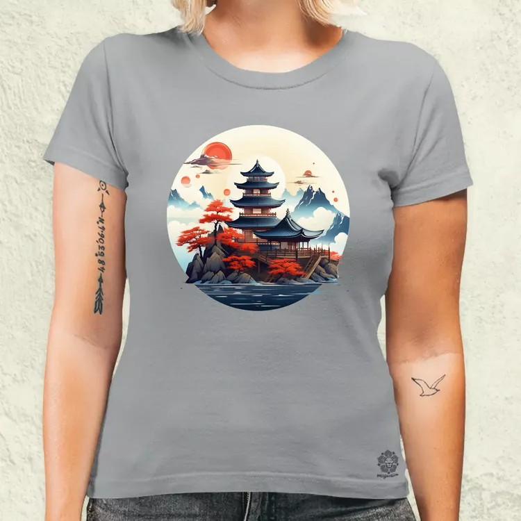 Japán szentély v1 női póló