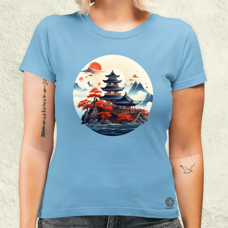 Japán szentély v1 női póló