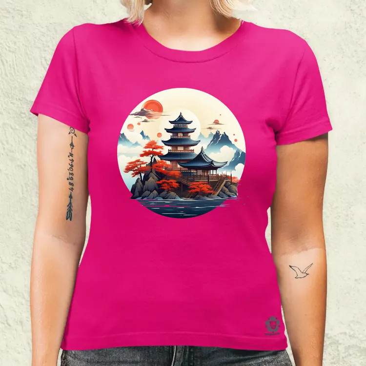 Japán szentély v1 női póló