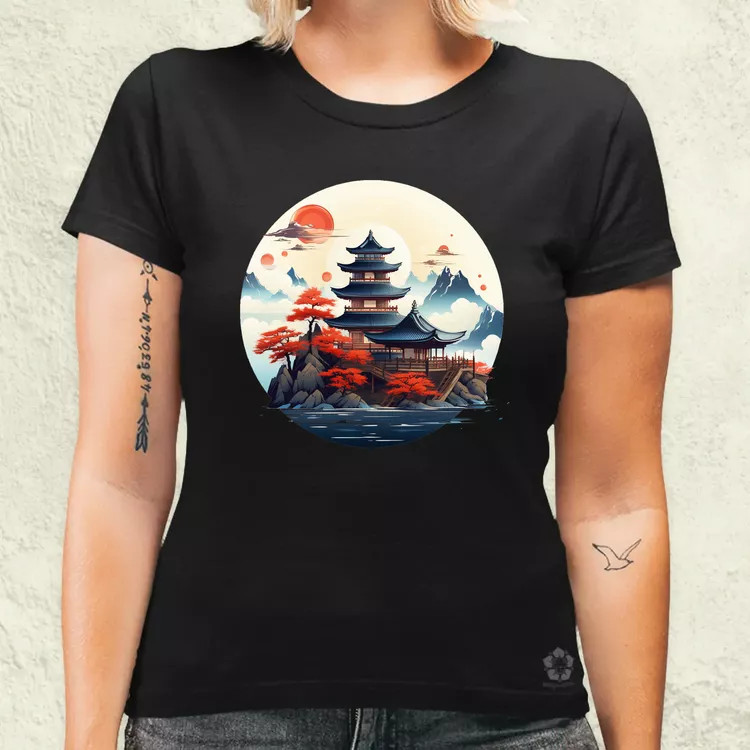 Japán szentély v1 női póló