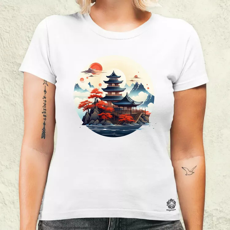 Japán szentély v1 női póló