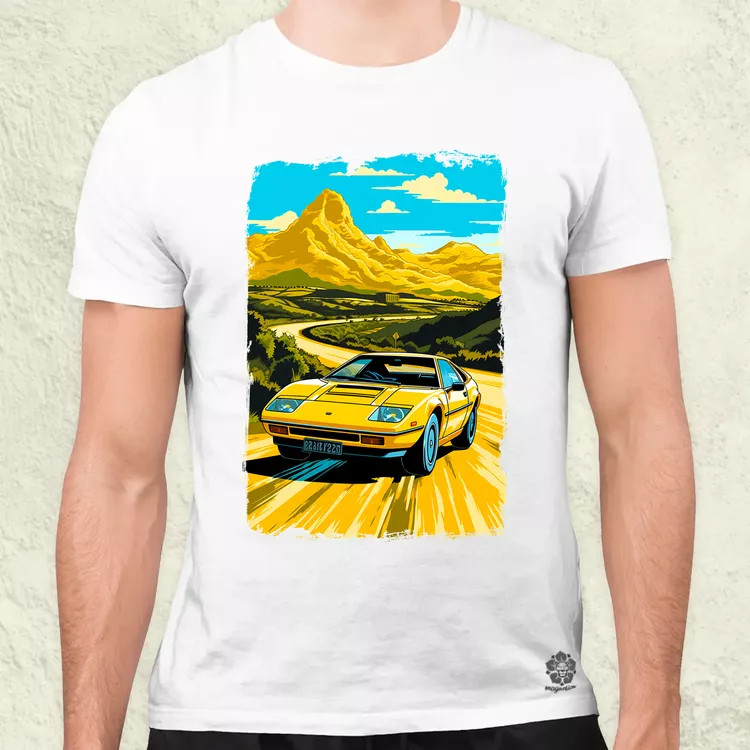 Lotus Esprit retró utazás v2 férfi póló