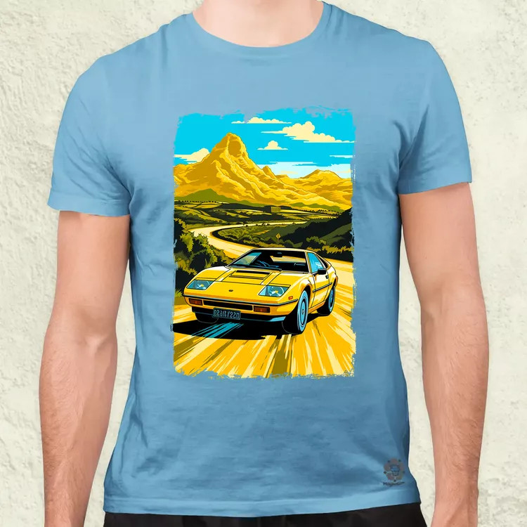 Lotus Esprit retró utazás v2 férfi póló