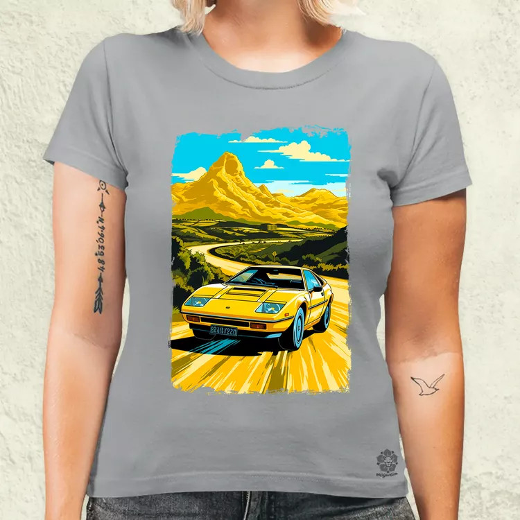 Lotus Esprit retró utazás v2 női póló