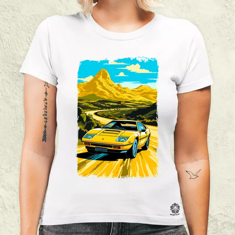 Lotus Esprit retró utazás v2 női póló