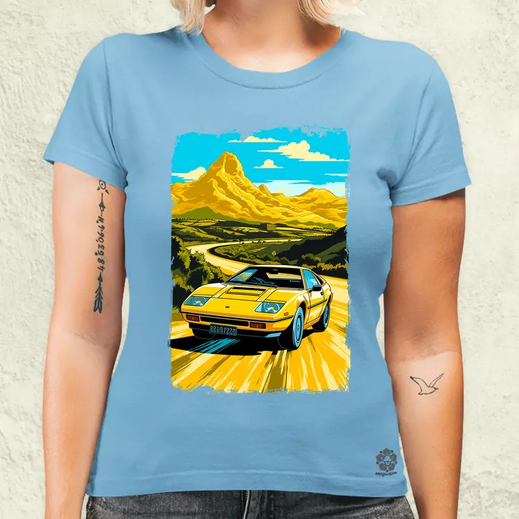 Lotus Esprit retró utazás v2 női póló