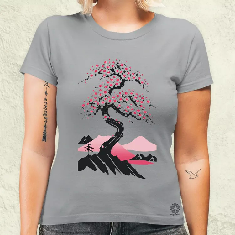 Minimalista sakura fa v4 női póló