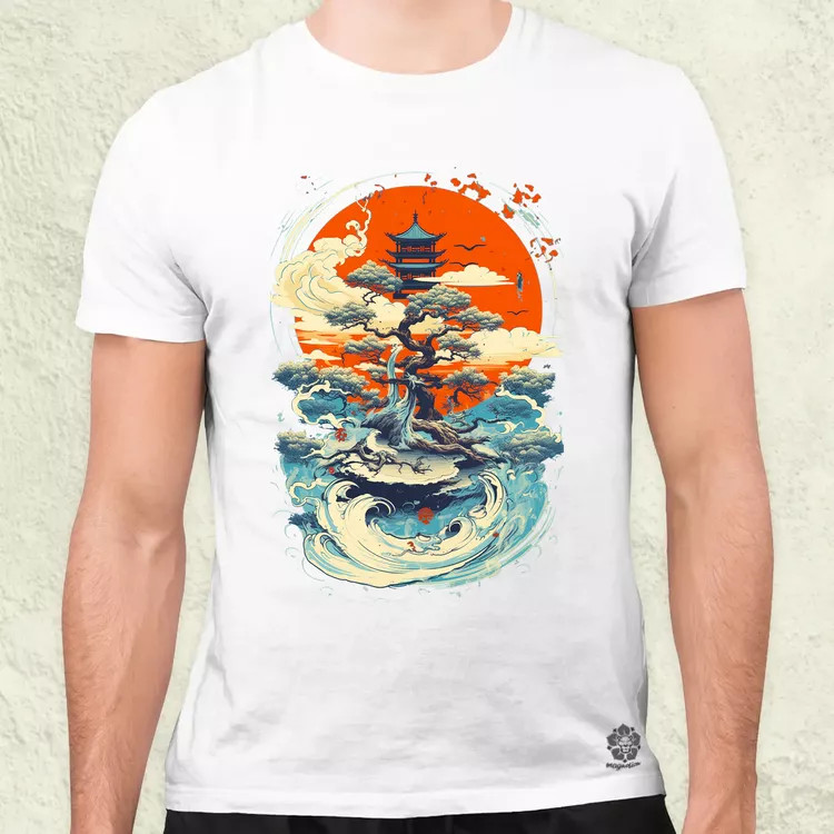 Ősi japán szimbólum v1 férfi póló