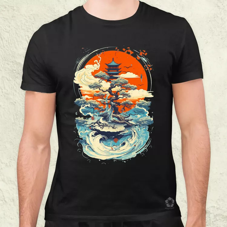 Ősi japán szimbólum v1 férfi póló