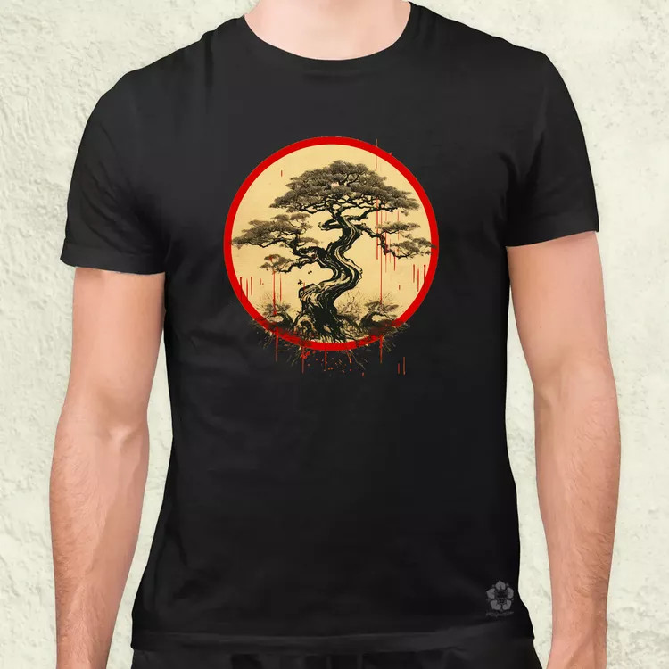 Ősi japán szimbólum v2 férfi póló