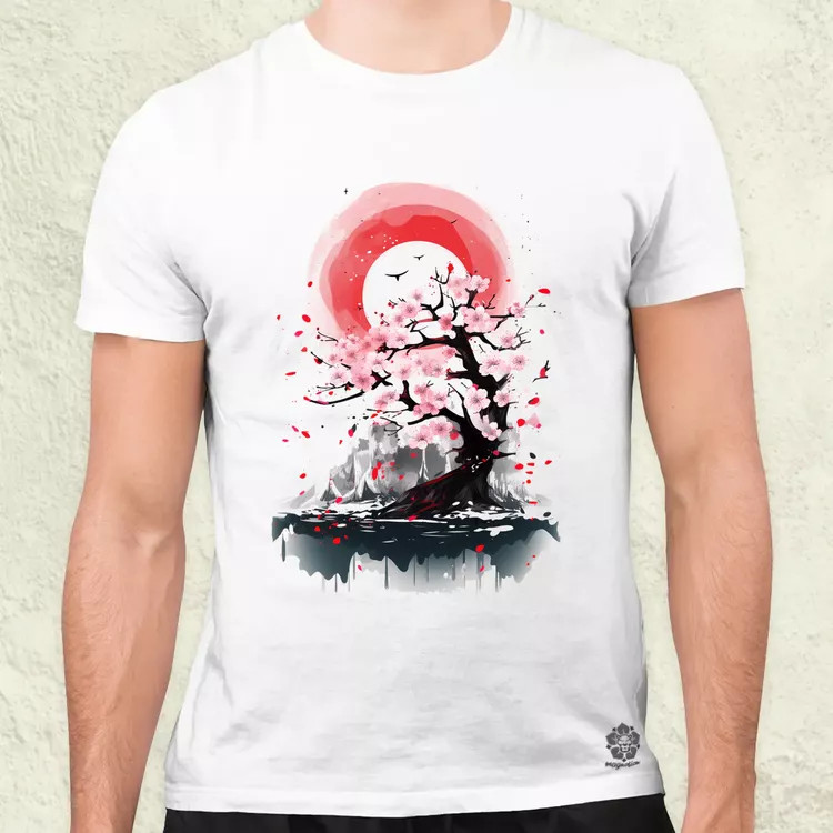 Sakura fröccsenés v1 férfi póló