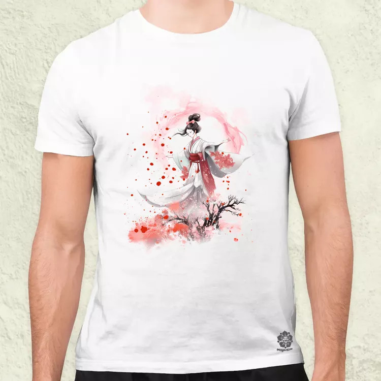 Sakura fröccsenés v4 férfi póló