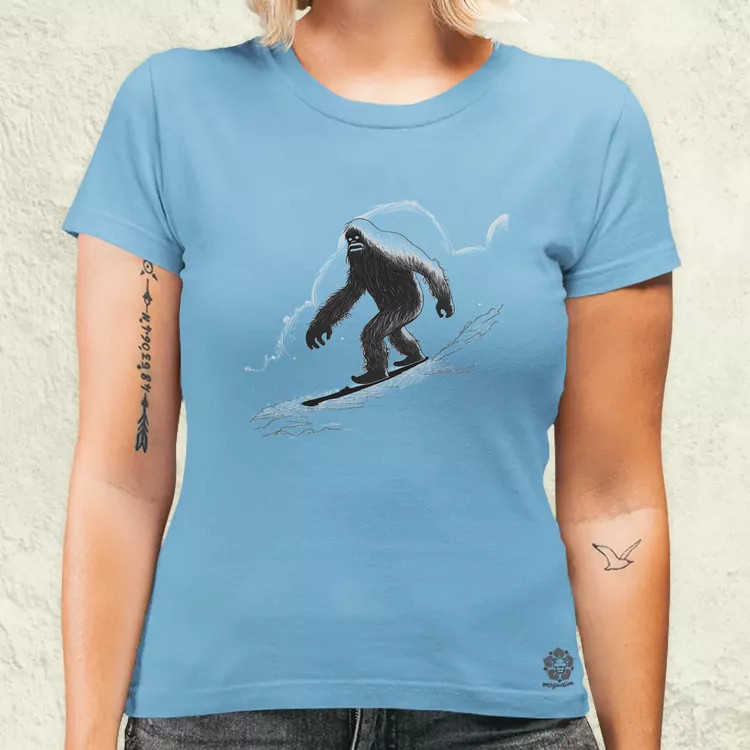 Snowboardos Yeti v1 női póló