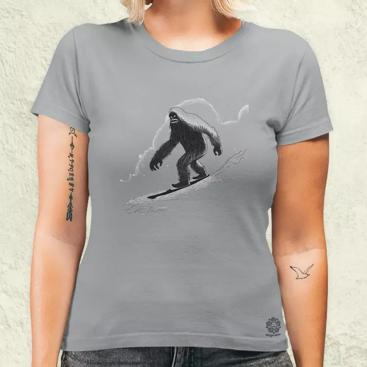 Snowboardos Yeti v1 női póló