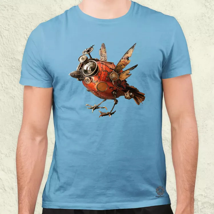 Steampunk madár v1 férfi póló