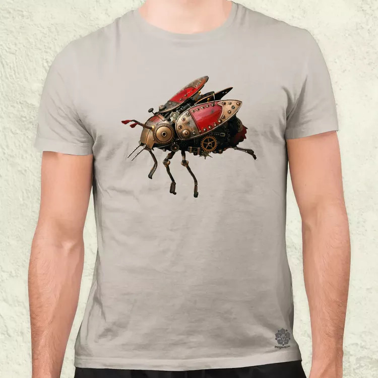 Steampunk rovar v1 férfi póló