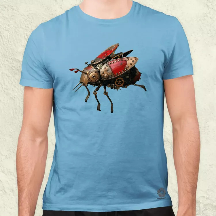 Steampunk rovar v1 férfi póló