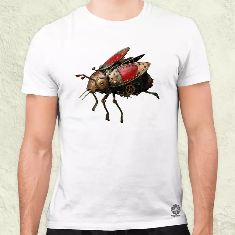 Steampunk rovar v1 férfi póló