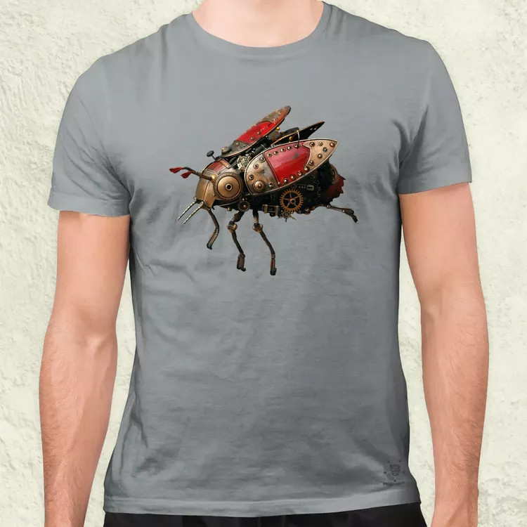 Steampunk rovar v1 férfi póló