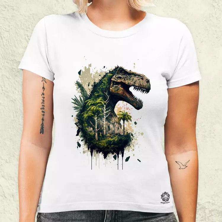 T-rex dzsungelben v1 női póló
