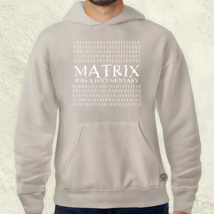 Matrix was a documentary fehér férfi pulóver