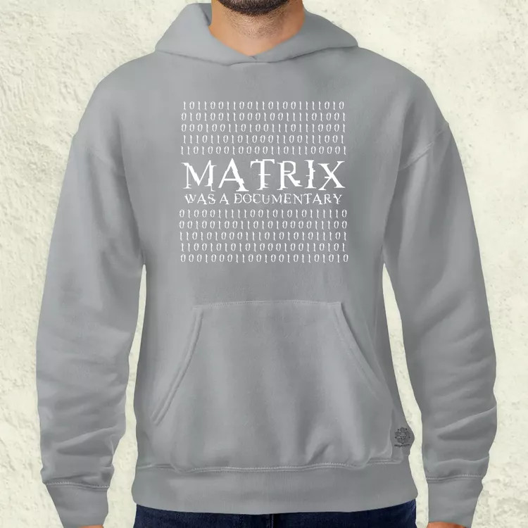 Matrix was a documentary fehér férfi pulóver