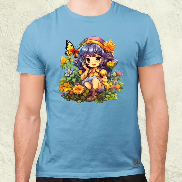 Varázslatos anime lány v2 férfi póló