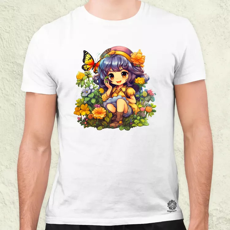 Varázslatos anime lány v2 férfi póló