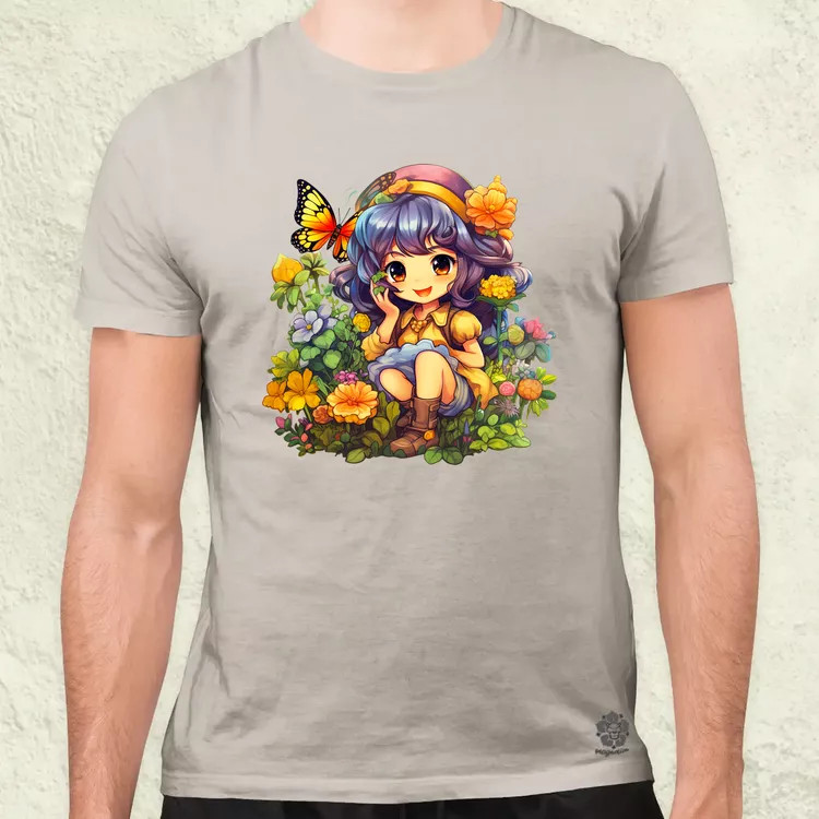 Varázslatos anime lány v2 férfi póló
