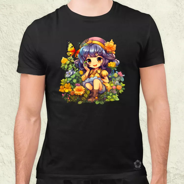 Varázslatos anime lány v2 férfi póló
