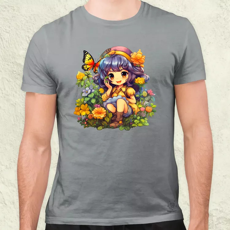 Varázslatos anime lány v2 férfi póló