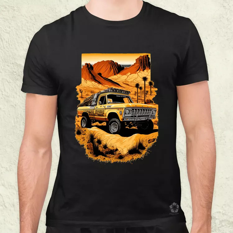 Vintage 1975 Ford 4x4 v2 férfi póló
