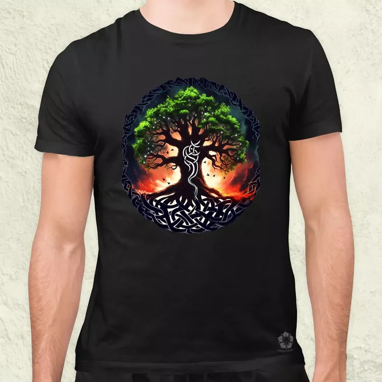 Yggdrasil v3 férfi póló