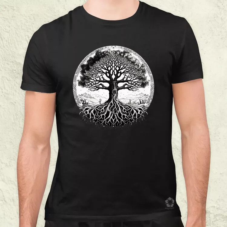 Yggdrasil v4 férfi póló