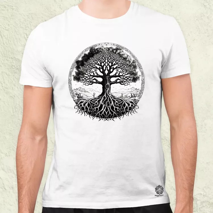 Yggdrasil v4 férfi póló