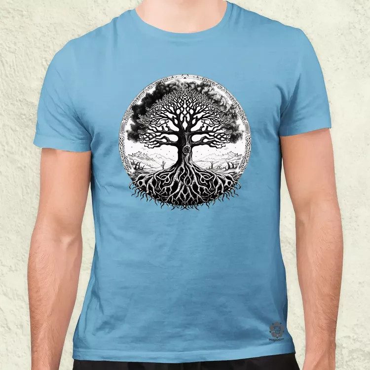 Yggdrasil v4 férfi póló