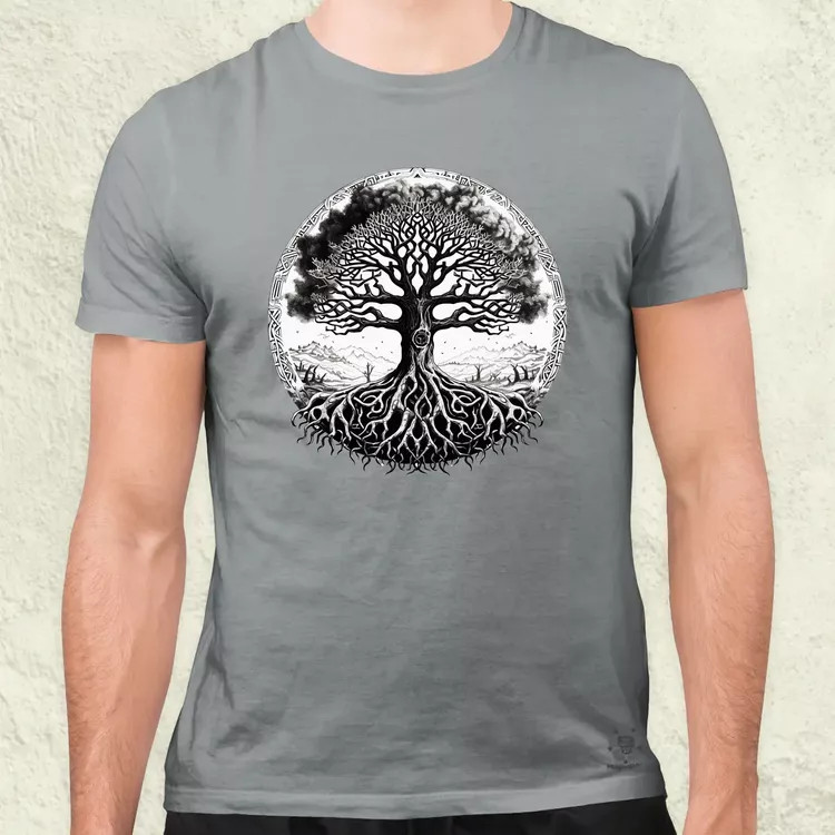 Yggdrasil v4 férfi póló