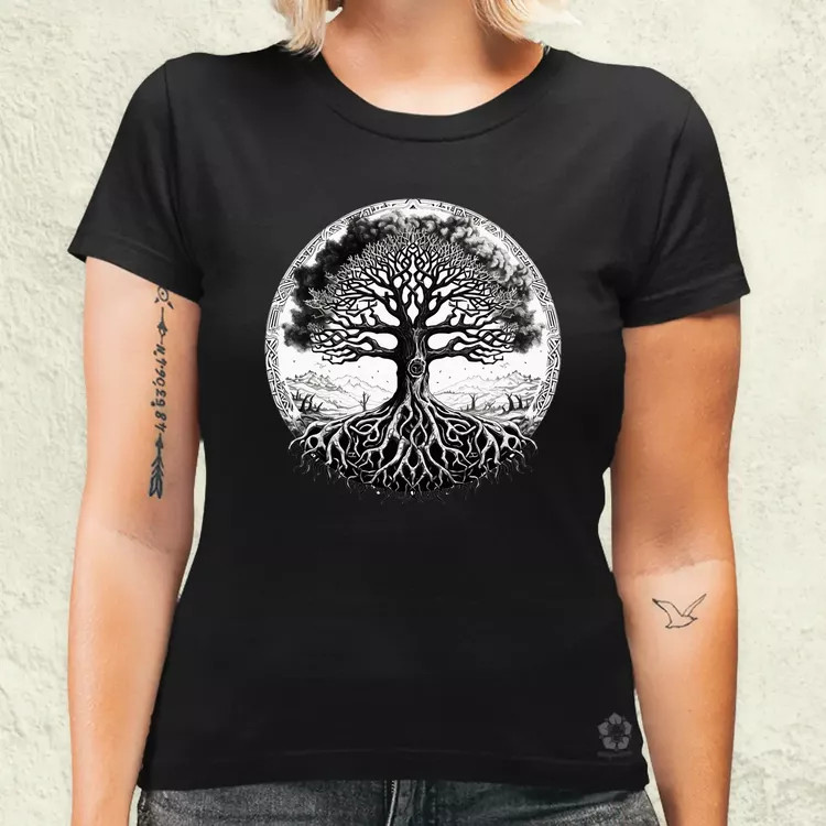 Yggdrasil v4 női póló