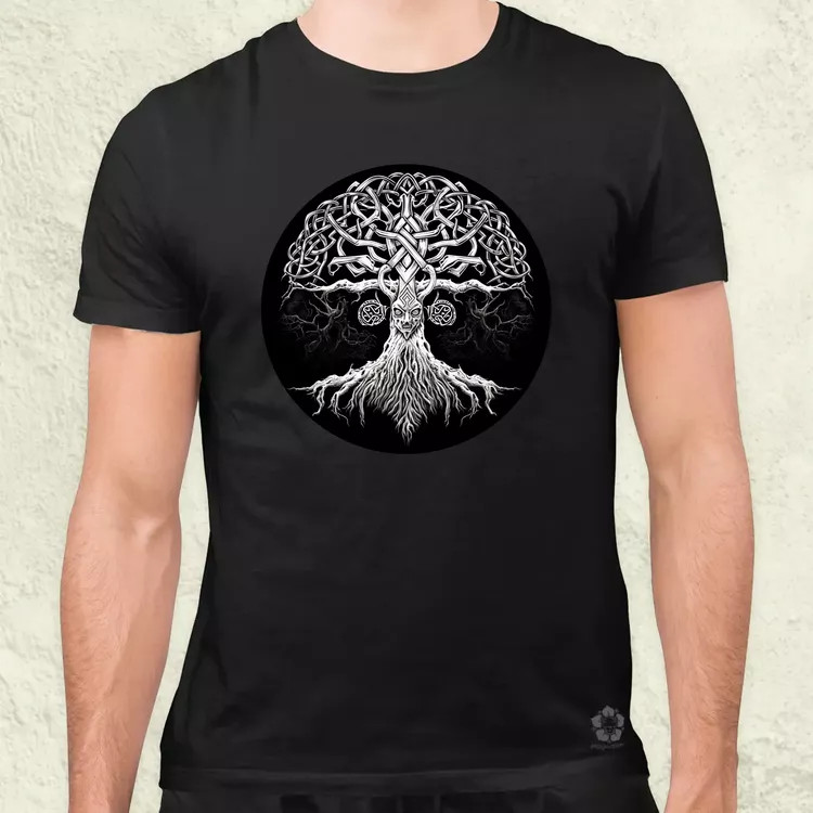 Yggdrasil v8 férfi póló