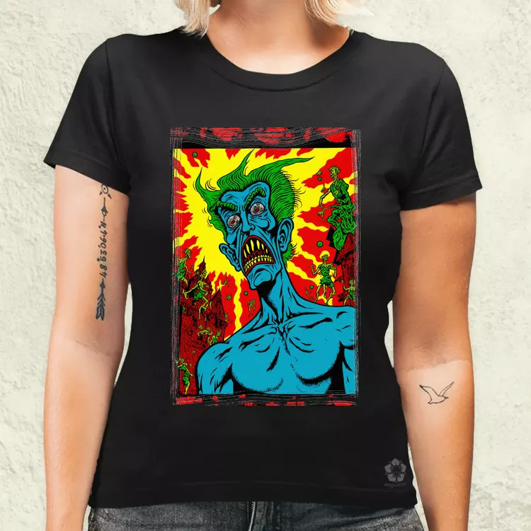 Basil Wolverton fanart v10 női póló