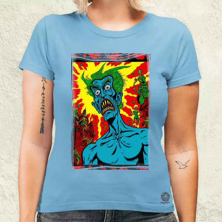 Basil Wolverton fanart v10 női póló