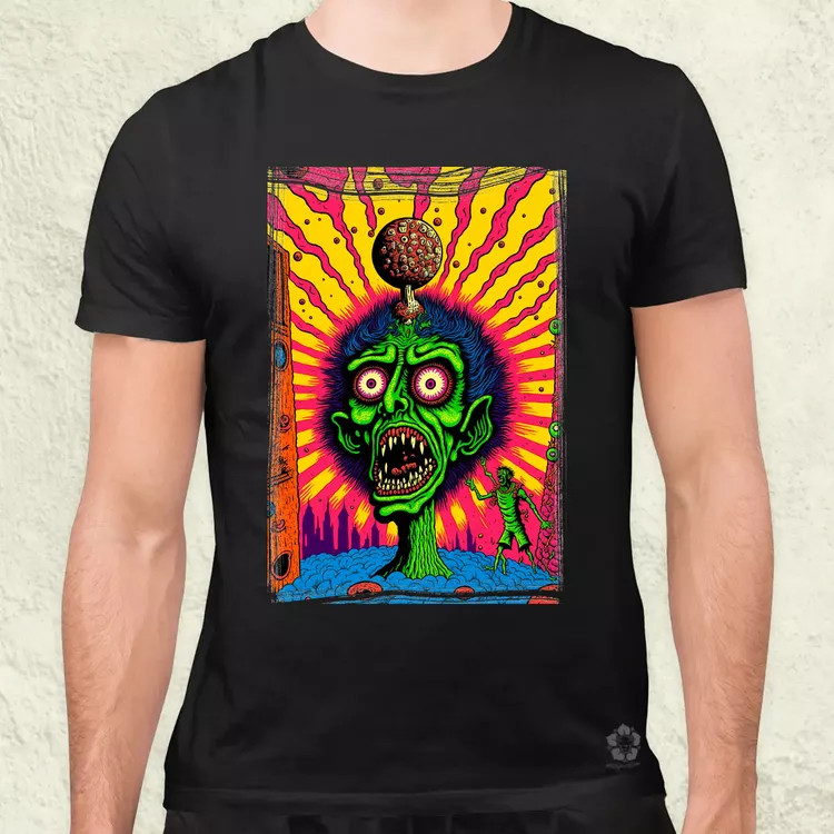Basil Wolverton fanart v11 férfi póló