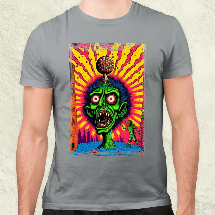 Basil Wolverton fanart v11 férfi póló