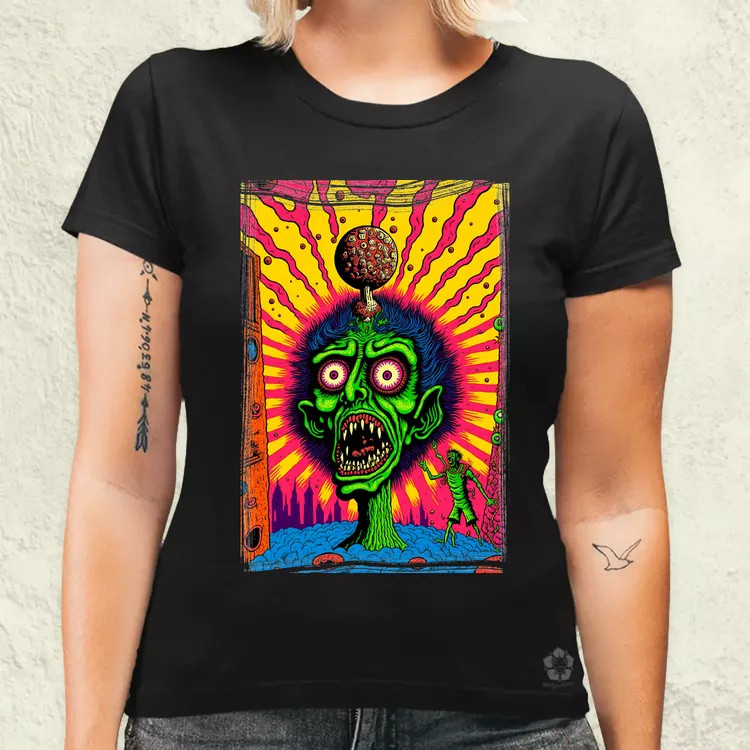 Basil Wolverton fanart v11 női póló
