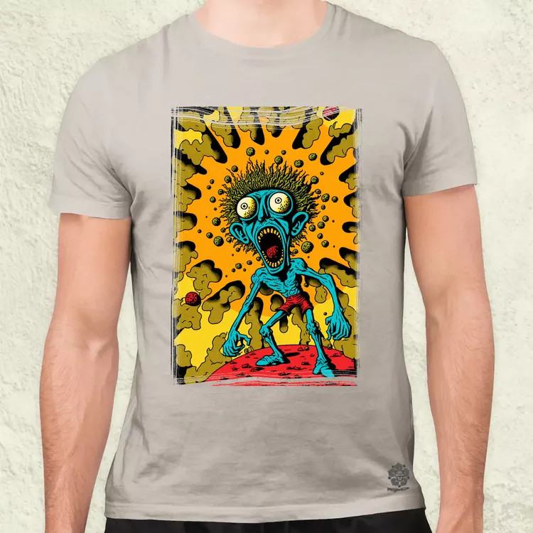 Basil Wolverton fanart v12 férfi póló