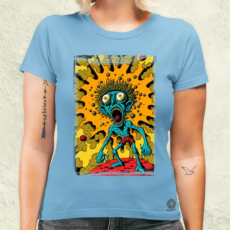 Basil Wolverton fanart v12 női póló