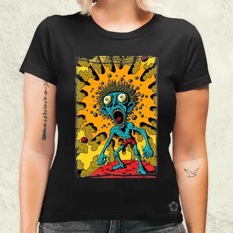 Basil Wolverton fanart v12 női póló