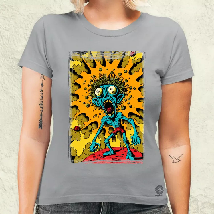 Basil Wolverton fanart v12 női póló