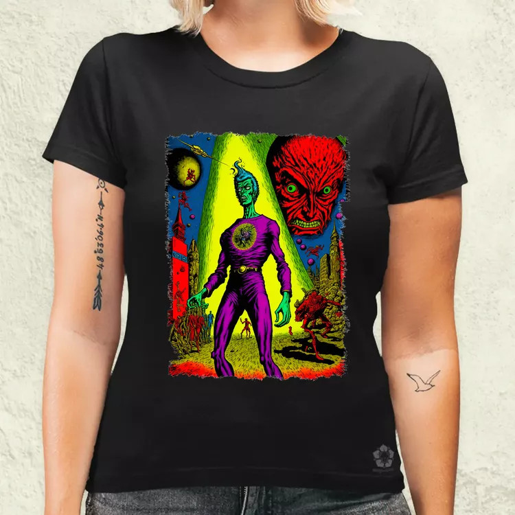 Basil Wolverton fanart v13 női póló