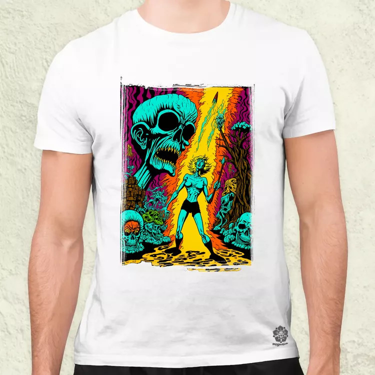 Basil Wolverton fanart v15 férfi póló